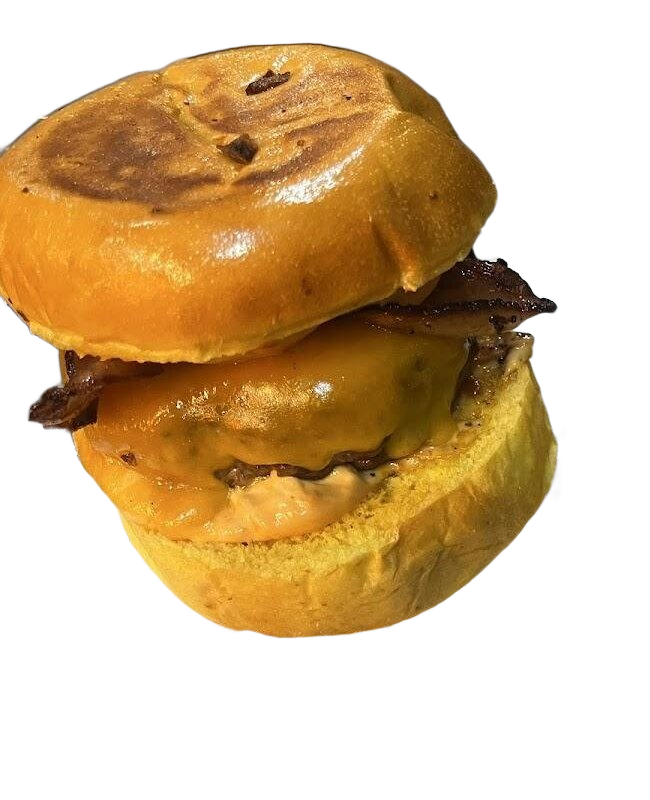 The Cheat Burger real con cheddar y bacon caramelizado