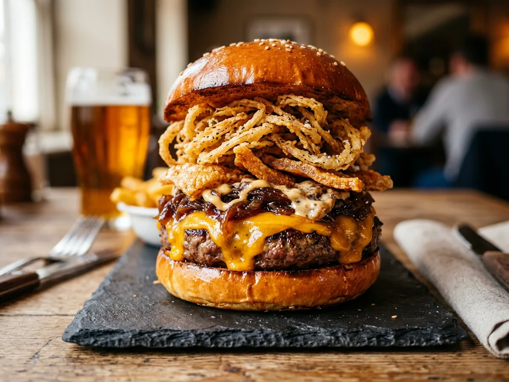 The Cheat Burger: carne, cheddar, bacon caramelizado y salsa Cheat Meal