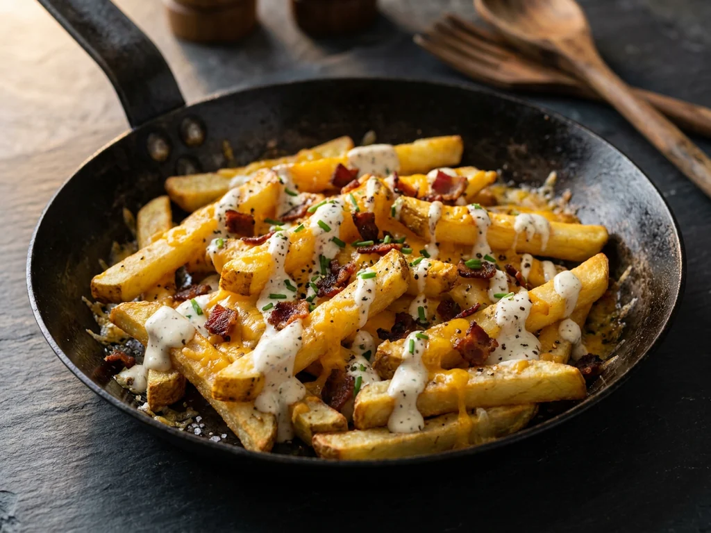 Bacon Cheese Fries: patatas con bacon y queso